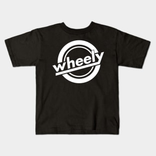 Wheely Logo White, Back Kids T-Shirt